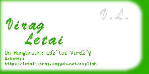 virag letai business card